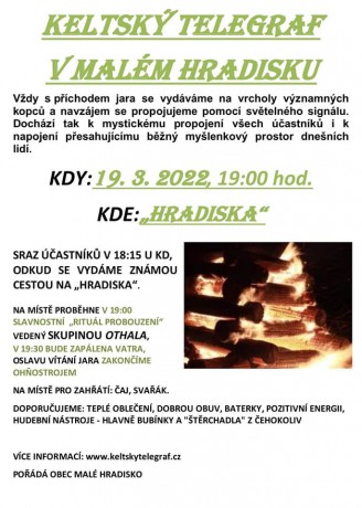 Keltský telegraf 2022.03.19-plakát